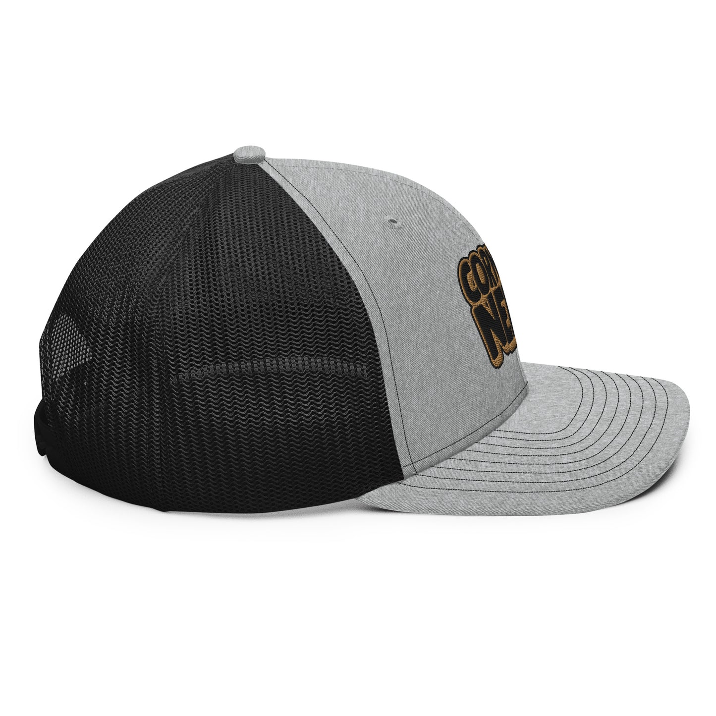 black/gold nerds logo Richardson 112 snapback Trucker hat
