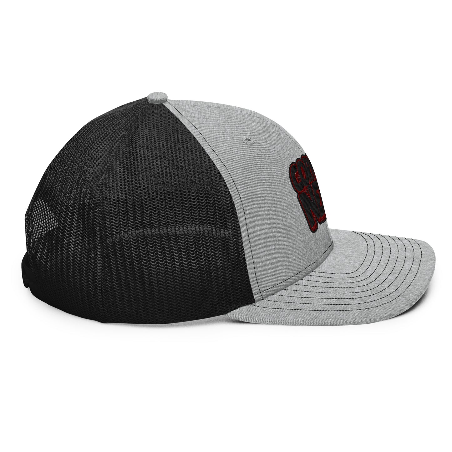 black/maroon nerds logo Richardson 112 snapback Trucker hat