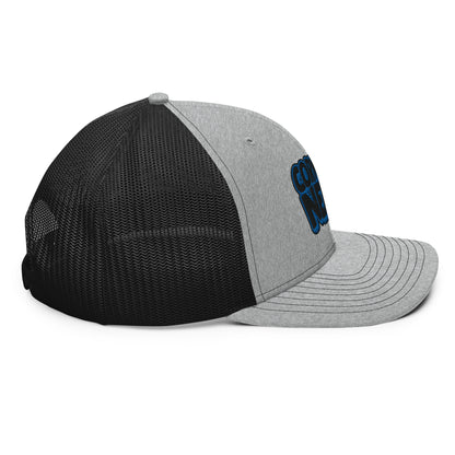 black/royal nerds logo Richardson 112 Trucker hat