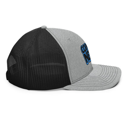 black/light blue nerds logo Richardson 112 snapback Trucker hat