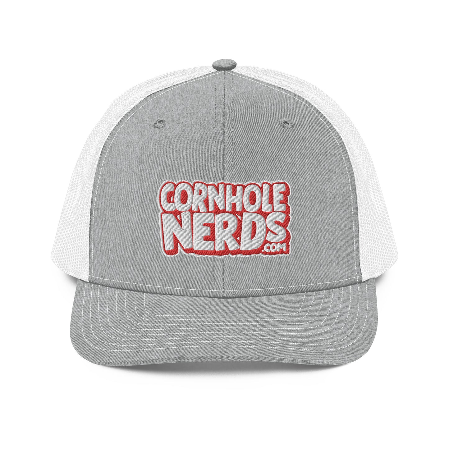 white/red nerds logo Richardson 112 snapback Trucker hat