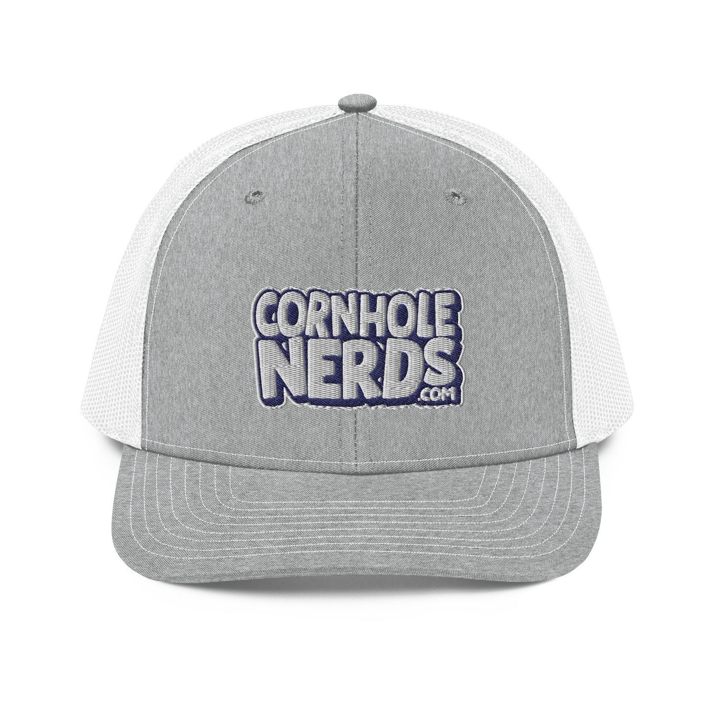 white/navy nerds logo Richardson 112 snapback Trucker hat