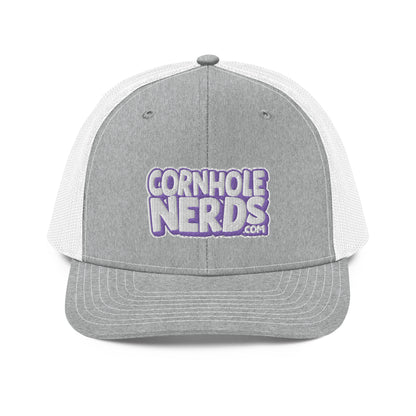 white/purple nerds logo Richardson 112 snapback Trucker hat