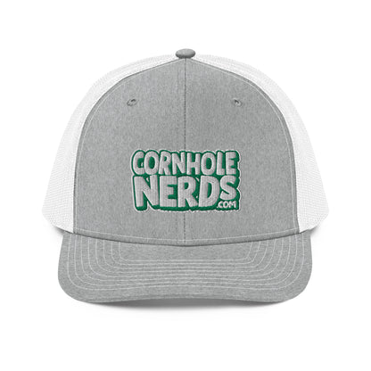 white/kelly green nerds logo Richardson 112 snapback Trucker hat