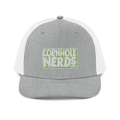 white/kiwi green nerds logo Richardson 112 snapback Trucker hat