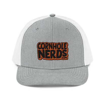 black/orange nerds logo Richardson 112 snapback Trucker Cap