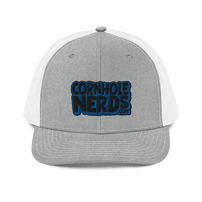 black/royal nerds logo Richardson 112 Trucker hat