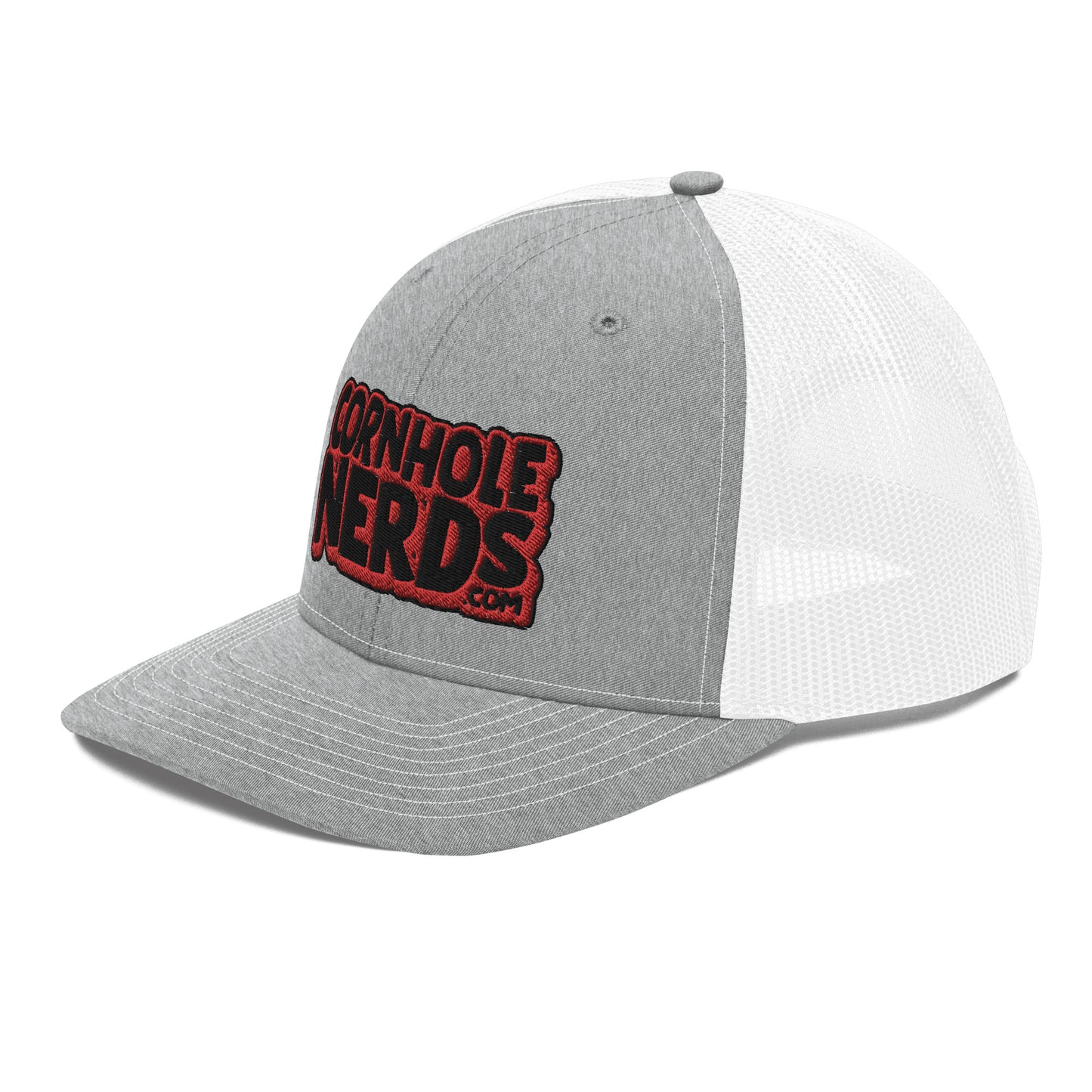 black/red nerds logo Richardson 112 snapback Trucker hat