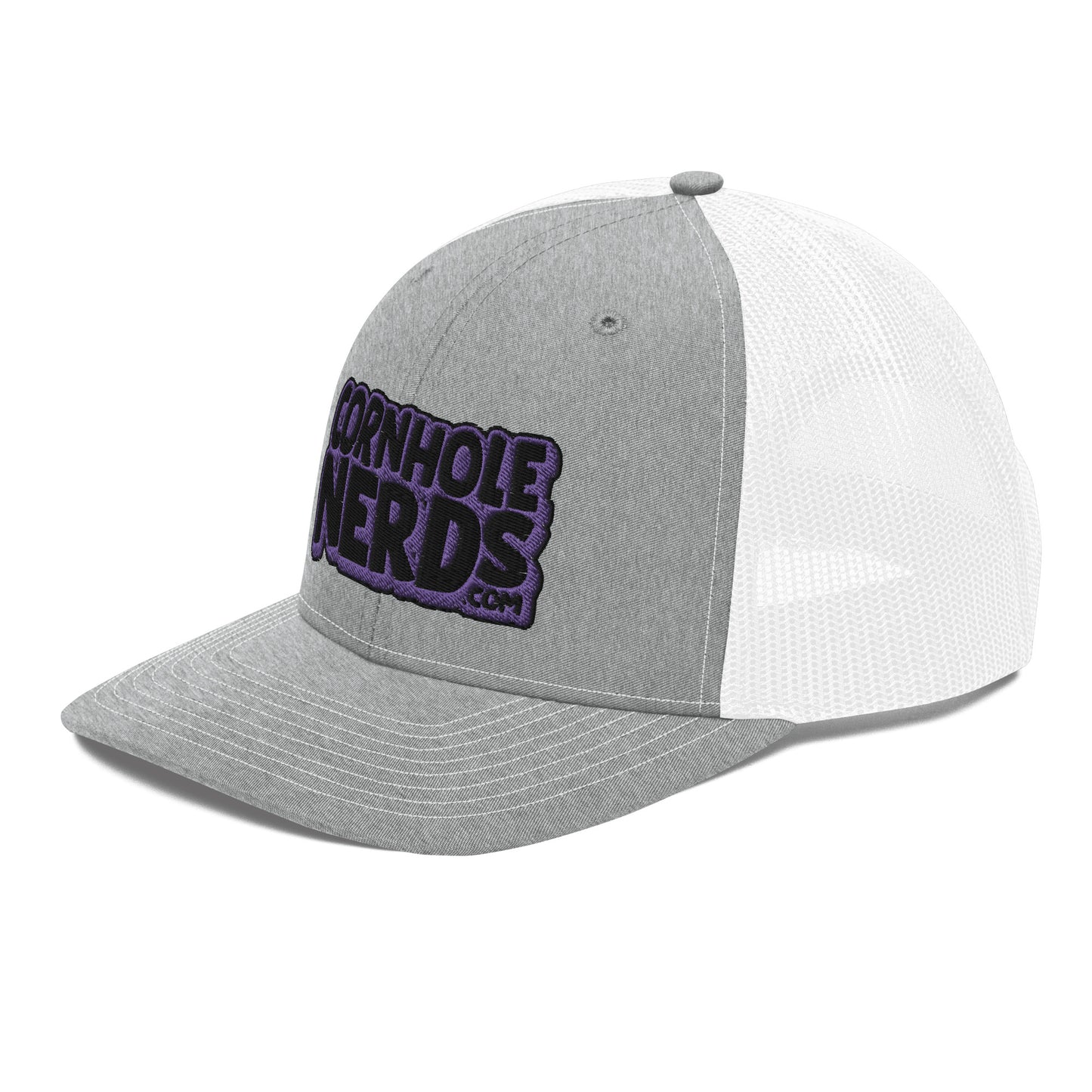 black/purple nerds logo Richardson 112 snapback Trucker hat