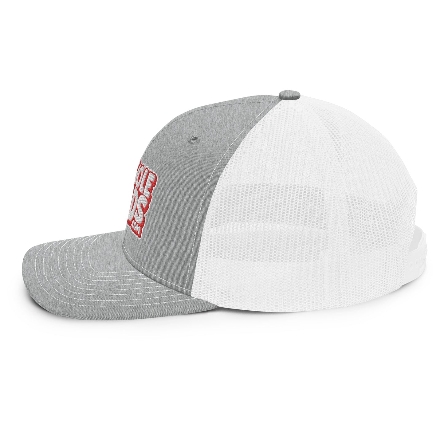 white/red nerds logo Richardson 112 snapback Trucker hat