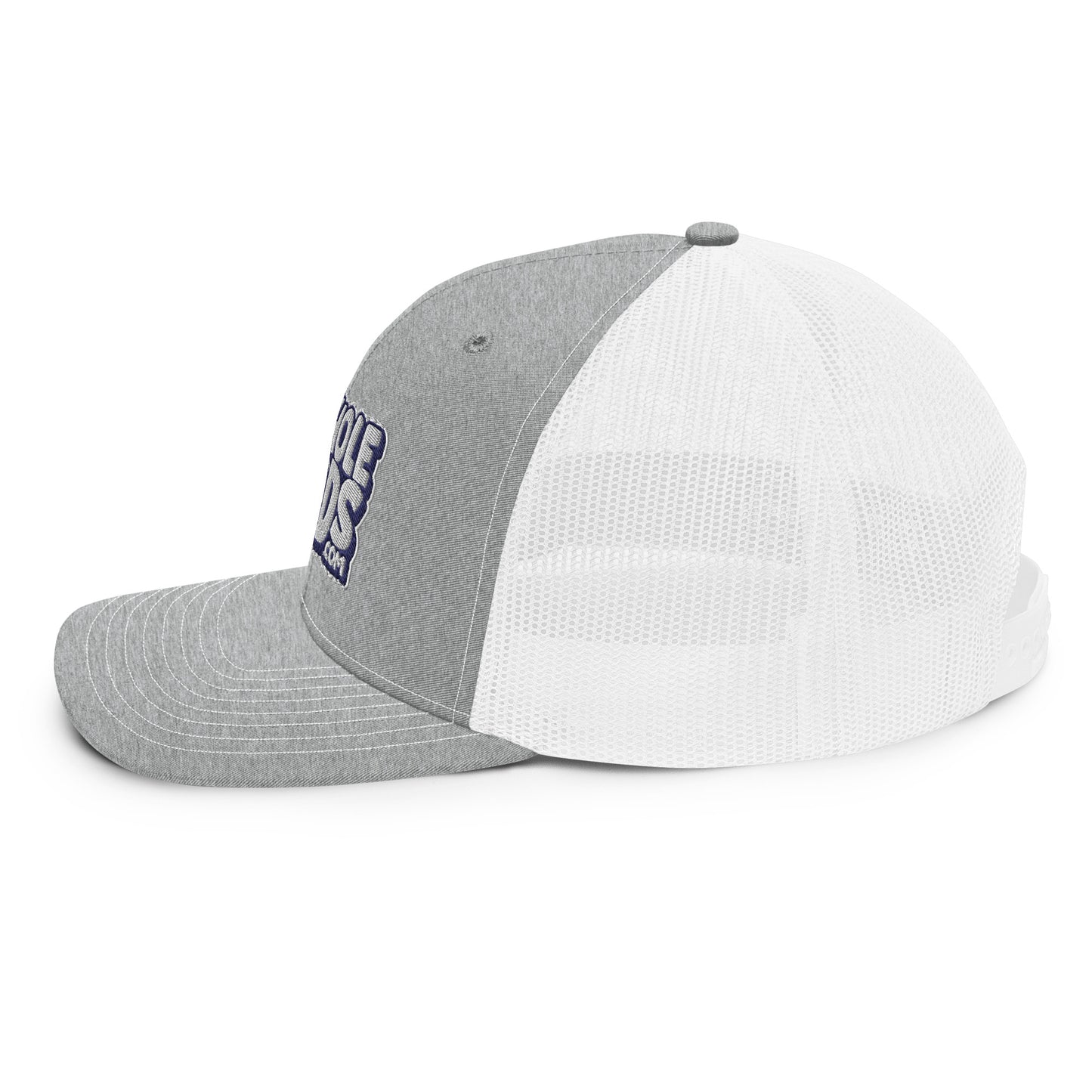 white/navy nerds logo Richardson 112 snapback Trucker hat