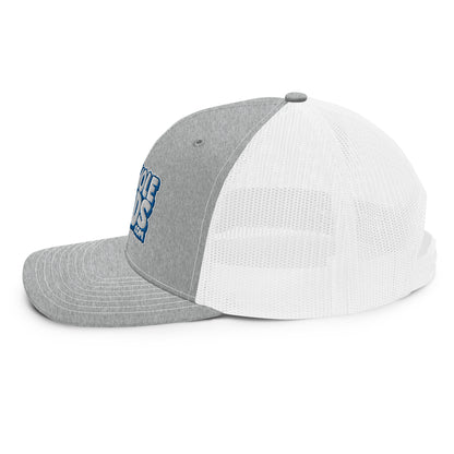 white/royal nerds logo Richardson 112 snapback Trucker hat