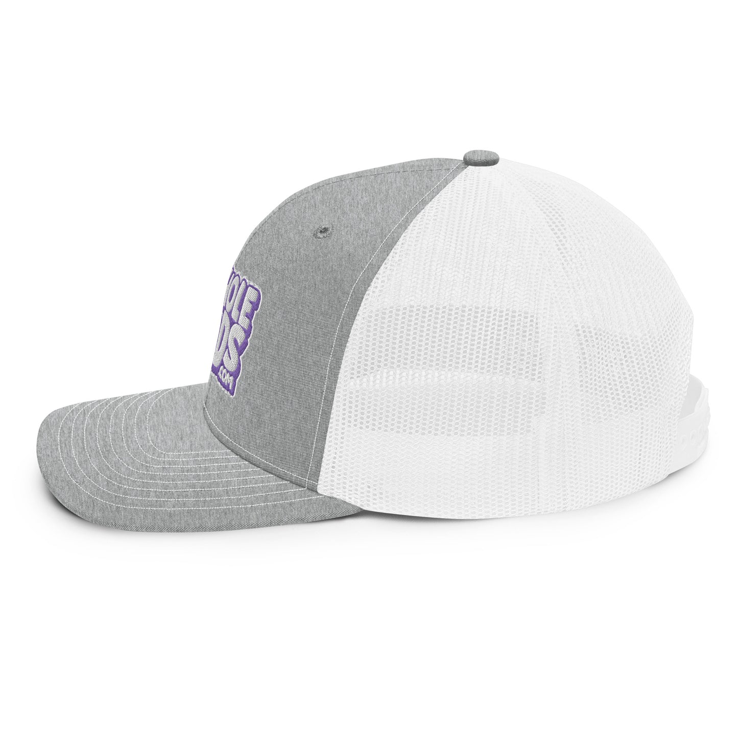 white/purple nerds logo Richardson 112 snapback Trucker hat