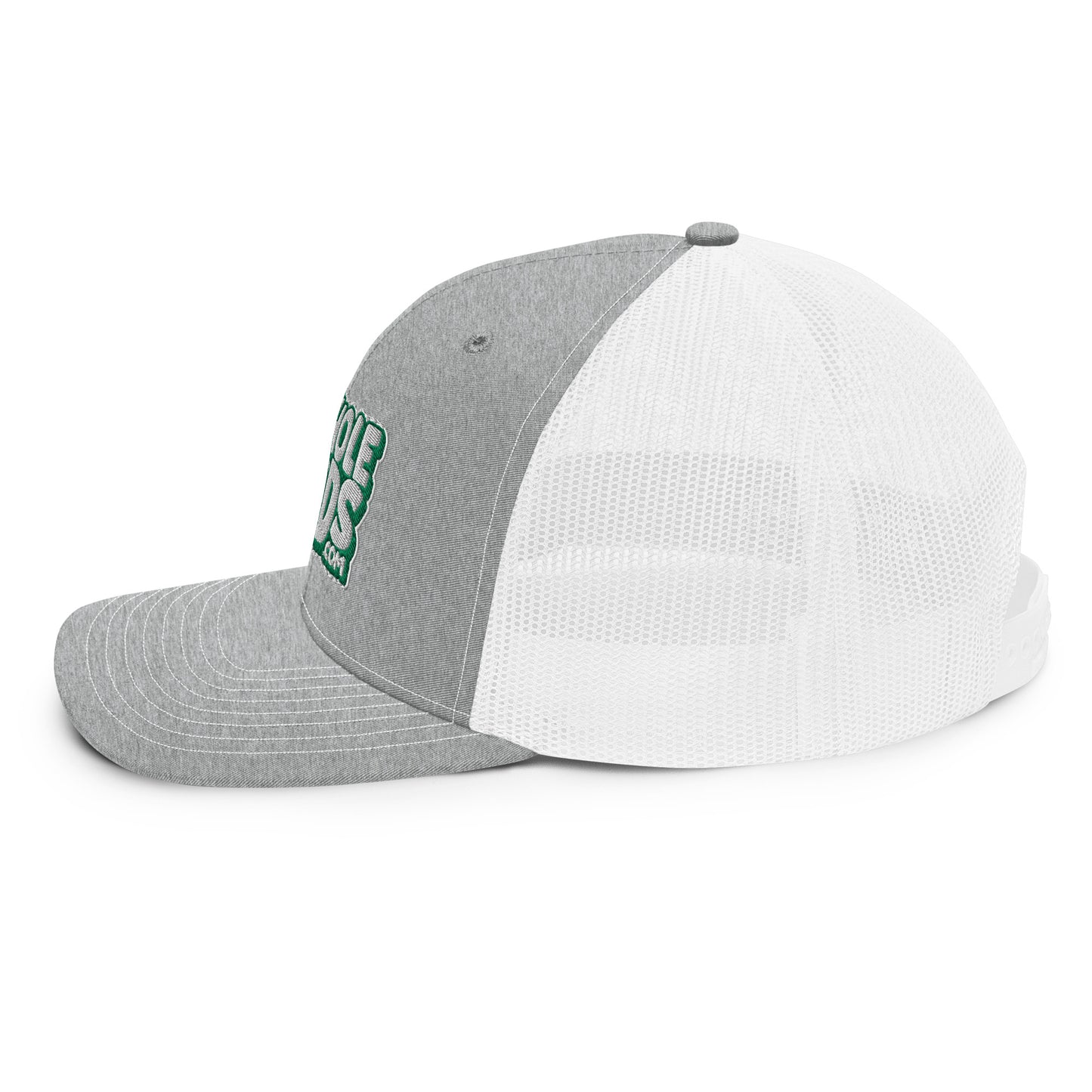 white/kelly green nerds logo Richardson 112 snapback Trucker hat