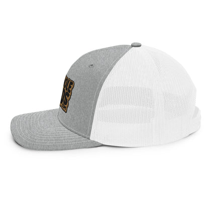 black/gold nerds logo Richardson 112 snapback Trucker hat