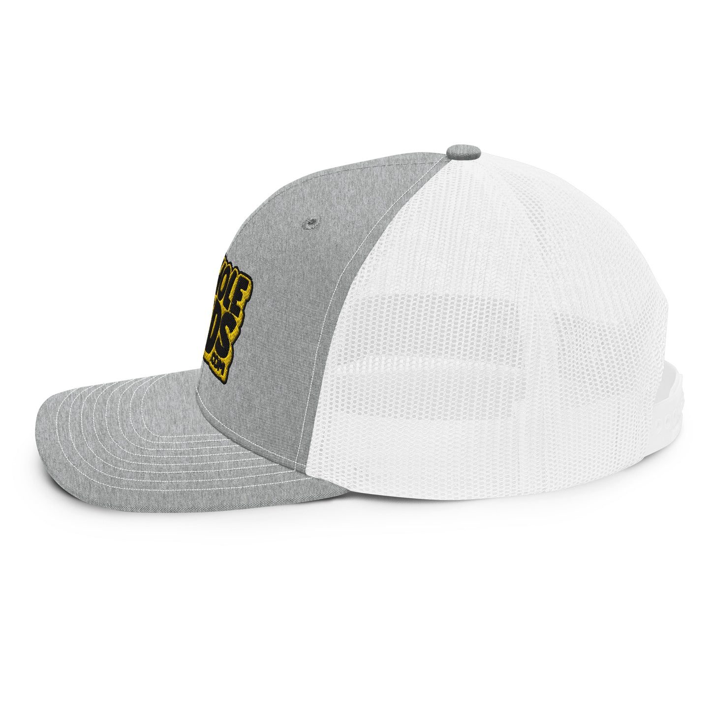 black/yellow nerds logo Richardson 112 snapback Trucker Cap