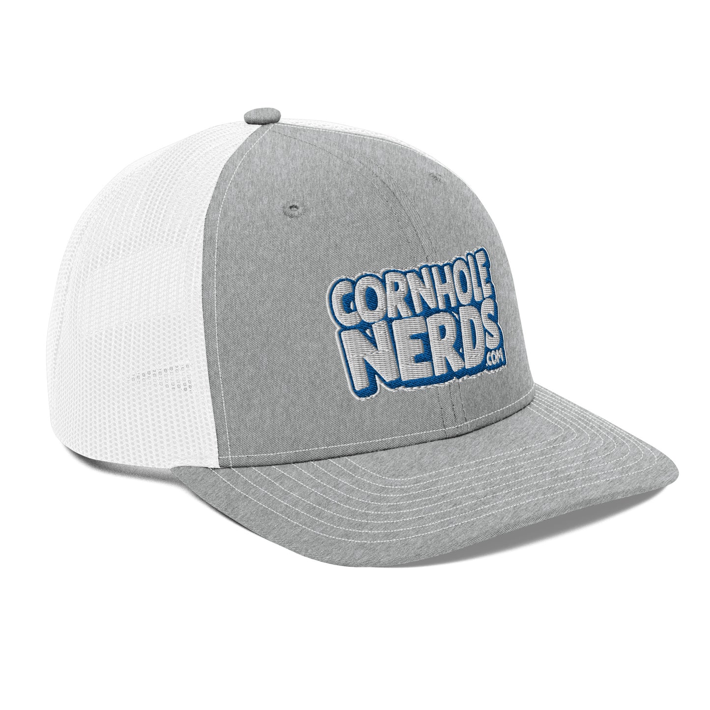 white/royal nerds logo Richardson 112 snapback Trucker hat
