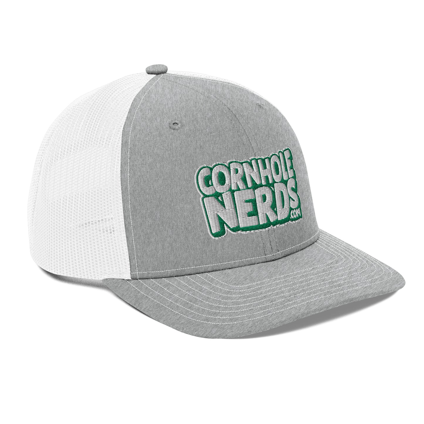 white/kelly green nerds logo Richardson 112 snapback Trucker hat