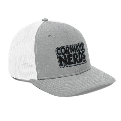 black/gray nerds logo Richardson 112 snapback Trucker hat