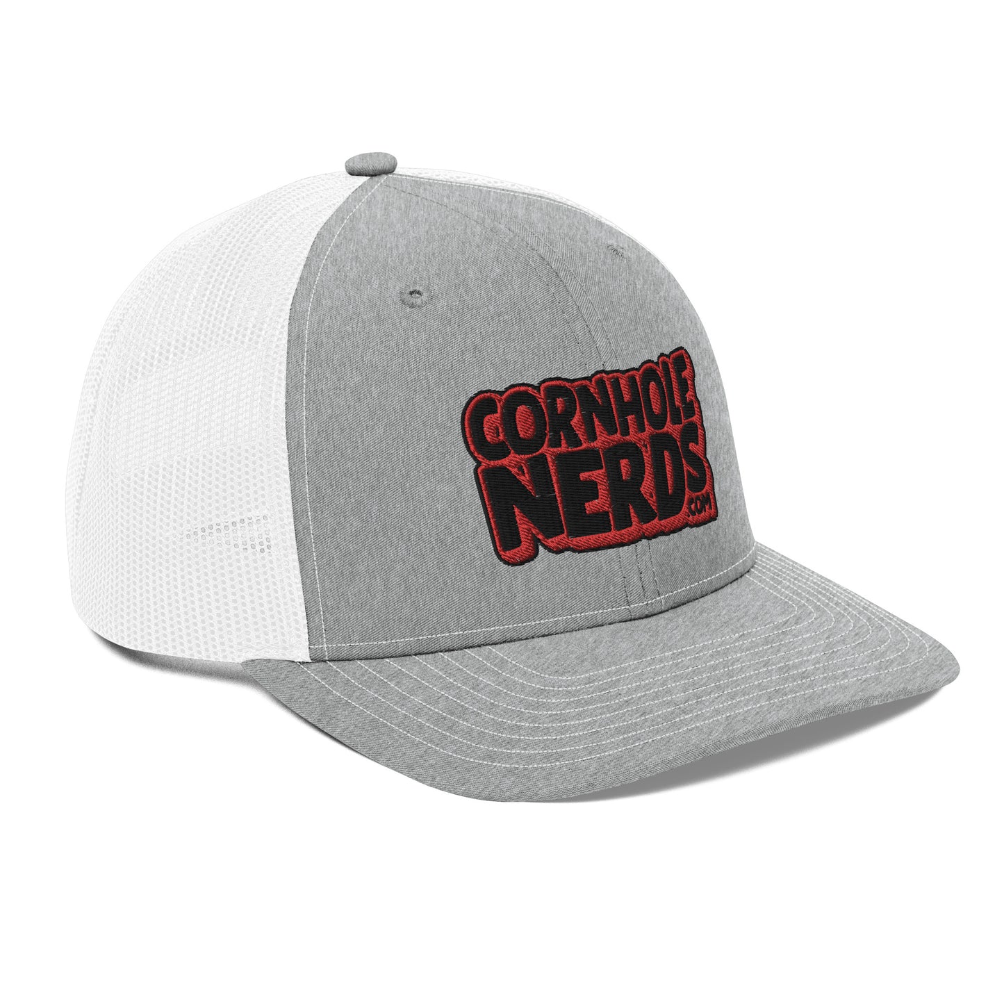 black/red nerds logo Richardson 112 snapback Trucker hat