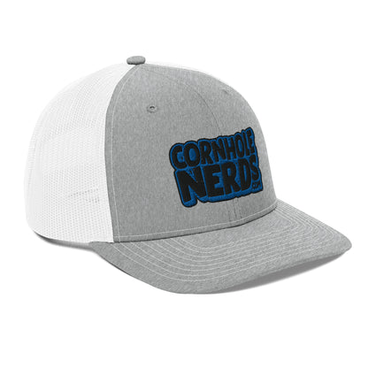 black/royal nerds logo Richardson 112 Trucker hat