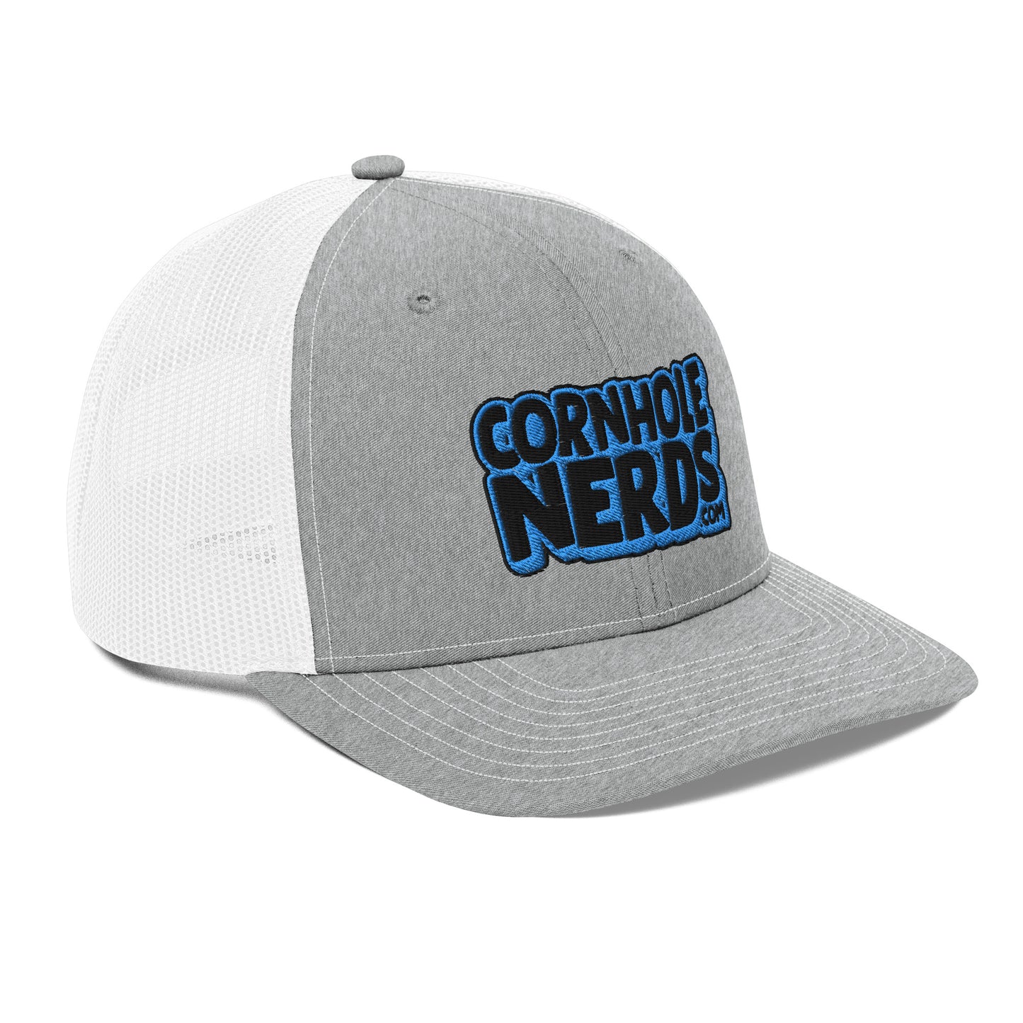 black/light blue nerds logo Richardson 112 snapback Trucker hat