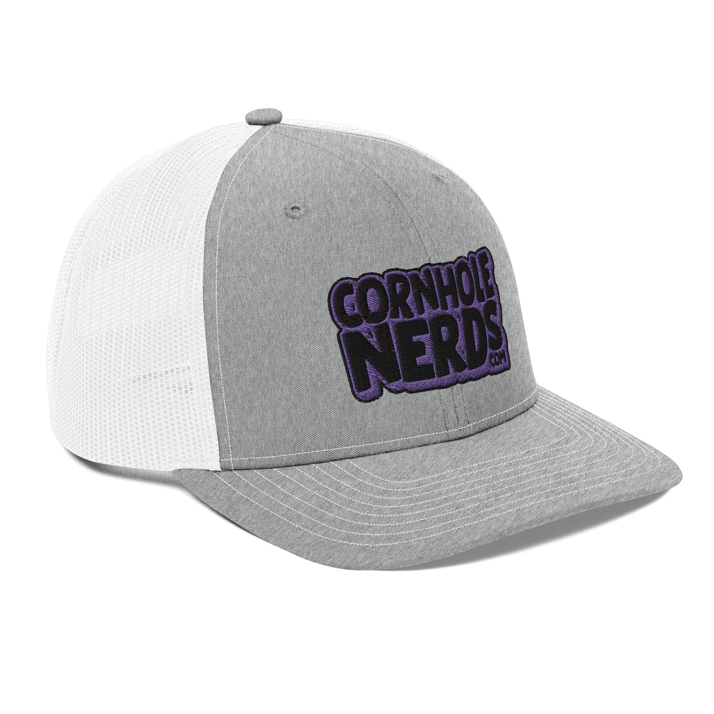 black/purple nerds logo Richardson 112 snapback Trucker hat