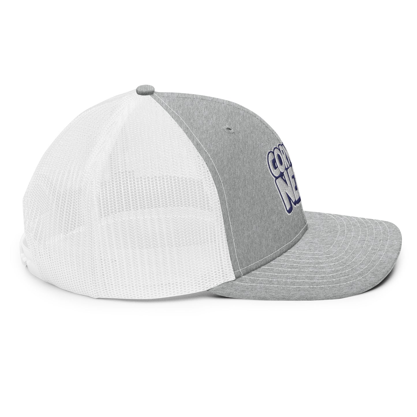 white/navy nerds logo Richardson 112 snapback Trucker hat