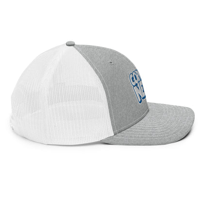 white/royal nerds logo Richardson 112 snapback Trucker hat