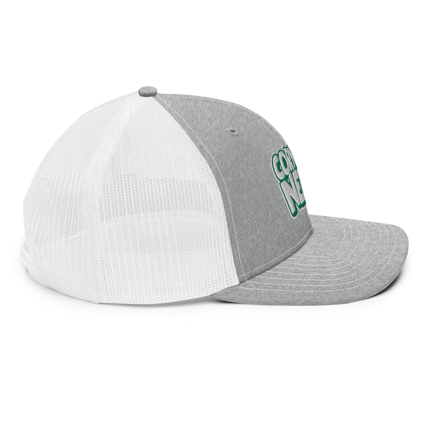 white/kelly green nerds logo Richardson 112 snapback Trucker hat