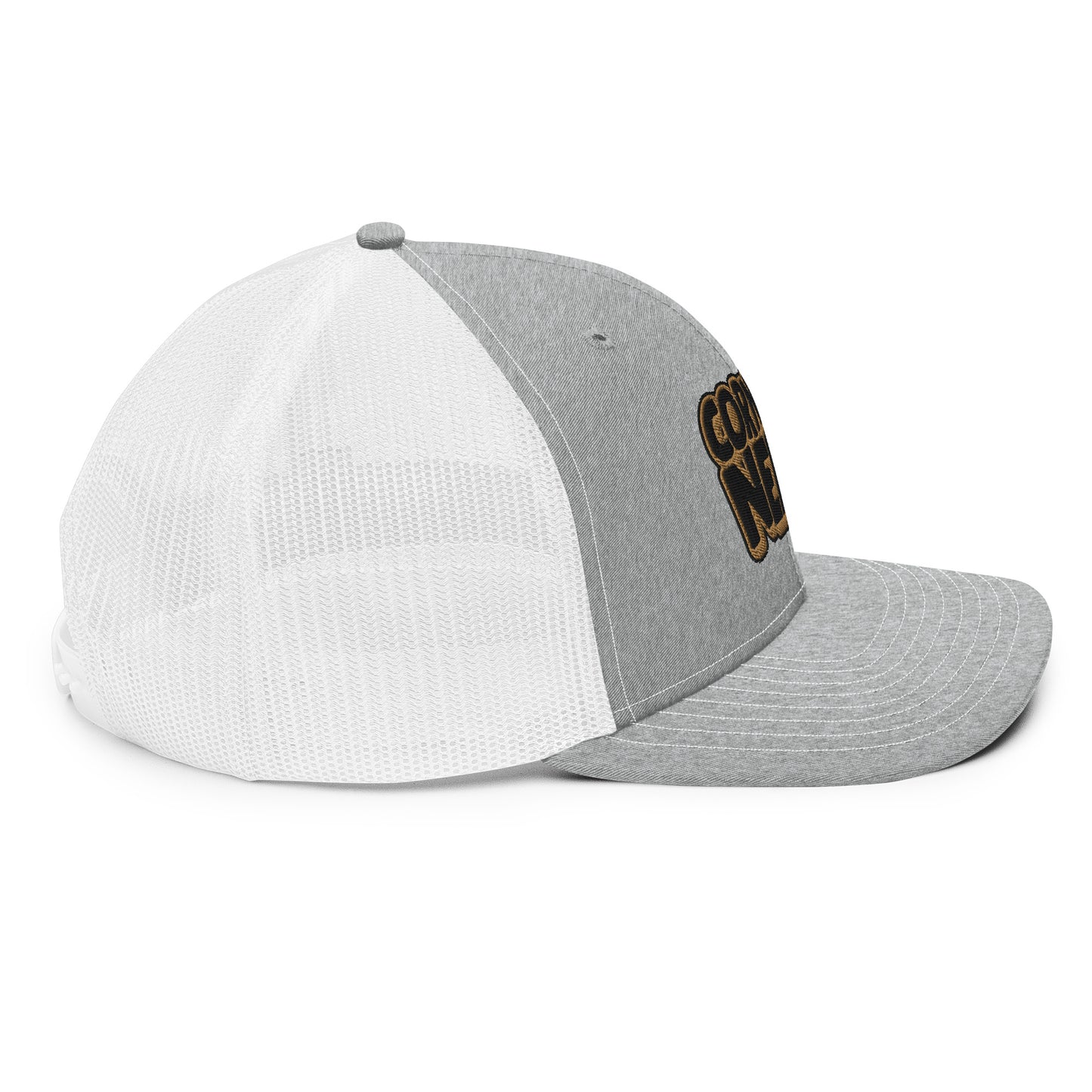 black/gold nerds logo Richardson 112 snapback Trucker hat