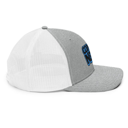 black/light blue nerds logo Richardson 112 snapback Trucker hat