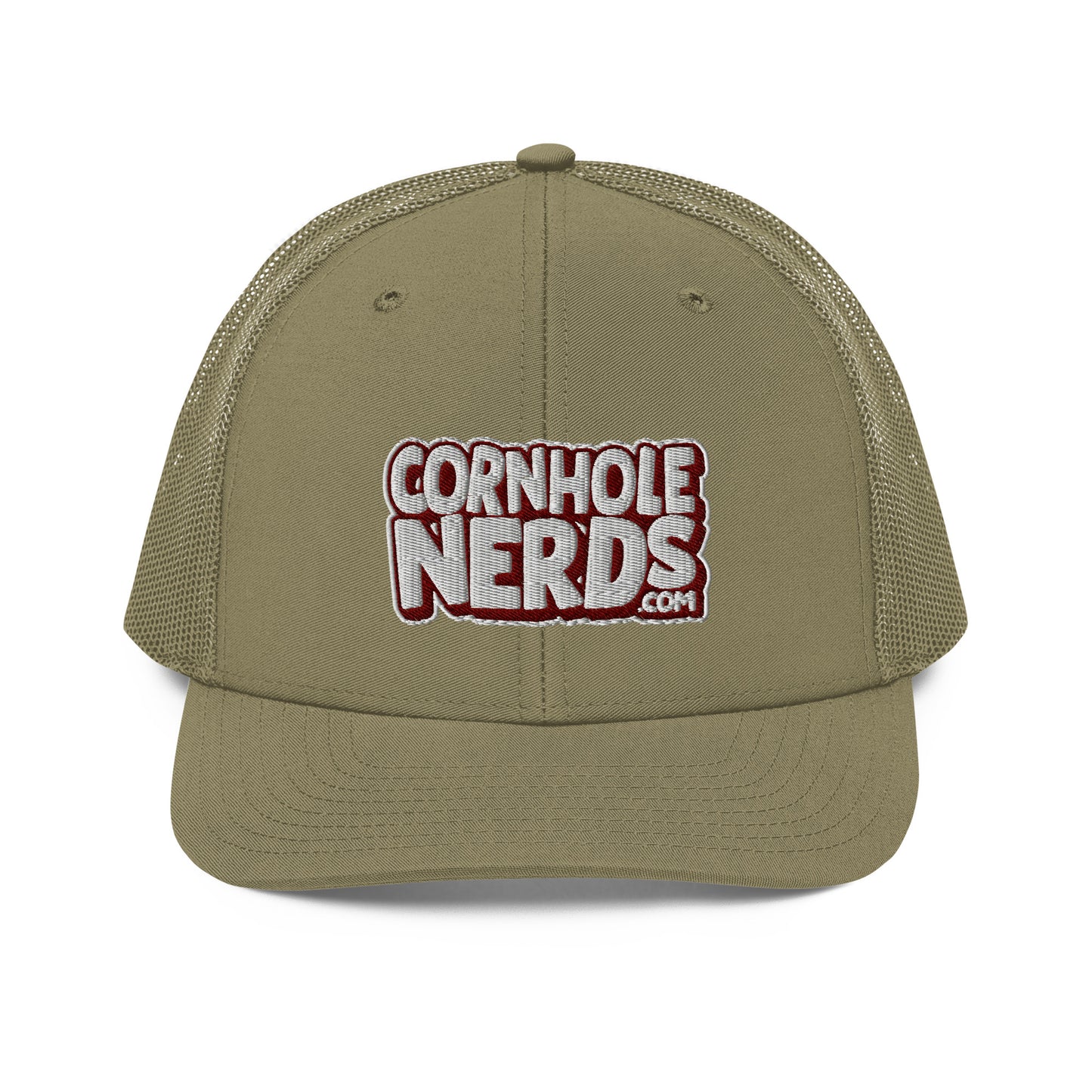 white/maroon nerds logo Richardson 112 snapback Trucker hat