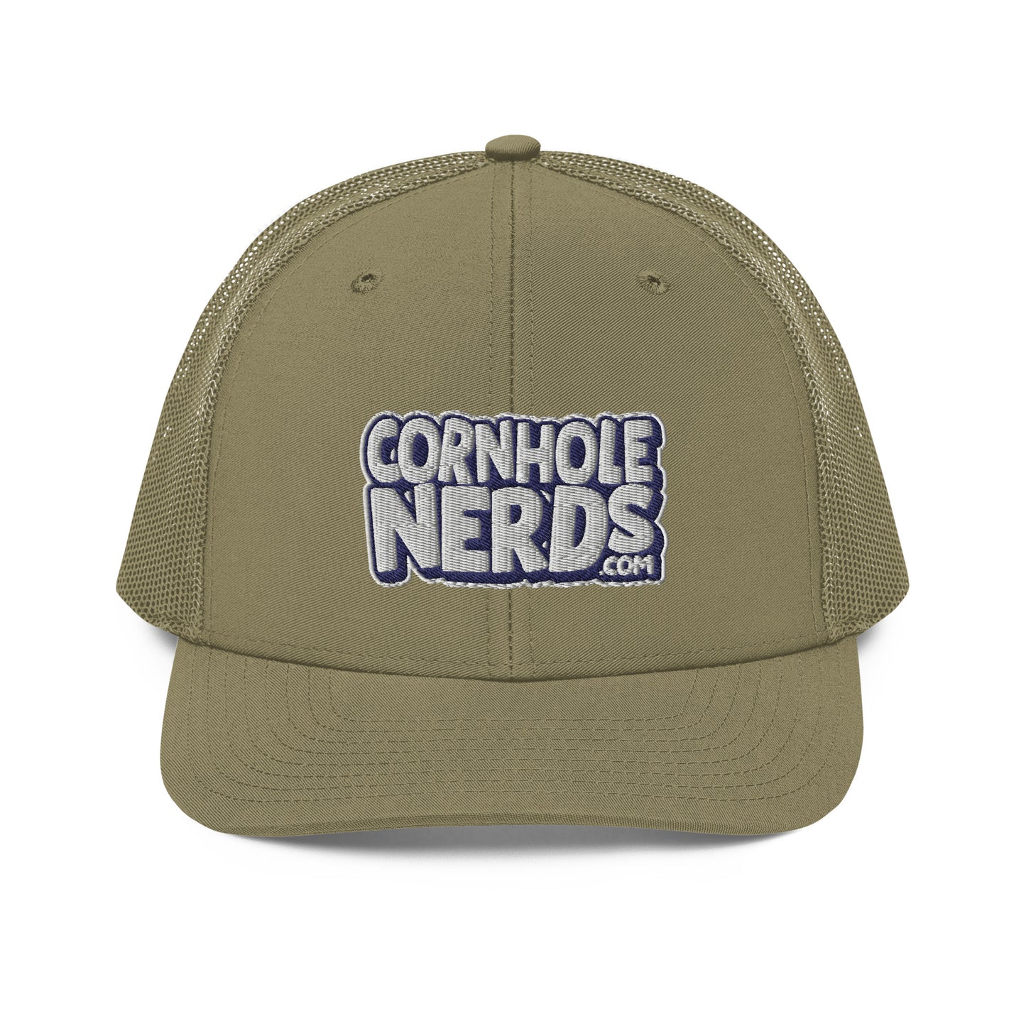 white/navy nerds logo Richardson 112 snapback Trucker hat