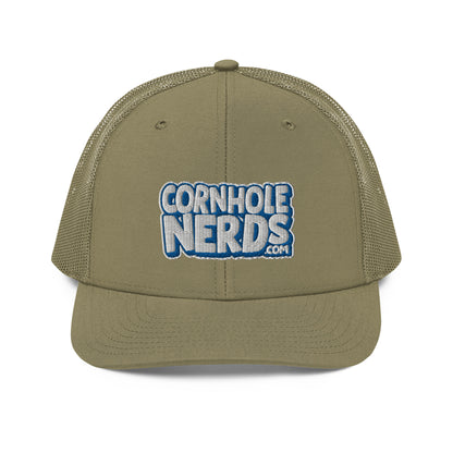 white/royal nerds logo Richardson 112 snapback Trucker hat