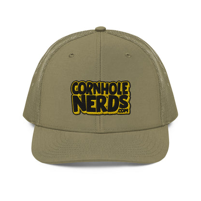 black/yellow nerds logo Richardson 112 snapback Trucker Cap