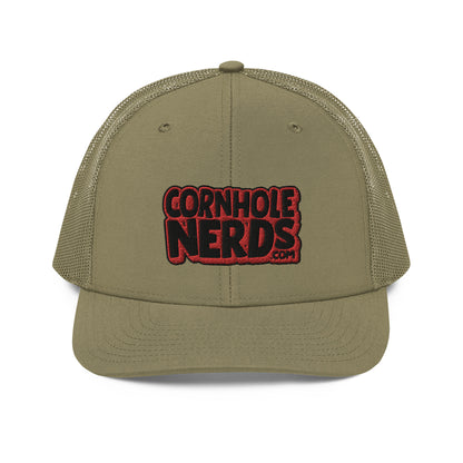 black/red nerds logo Richardson 112 snapback Trucker hat