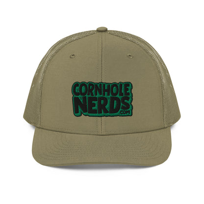 black/kelly green nerds logo Richardson 112 snapback Trucker hat