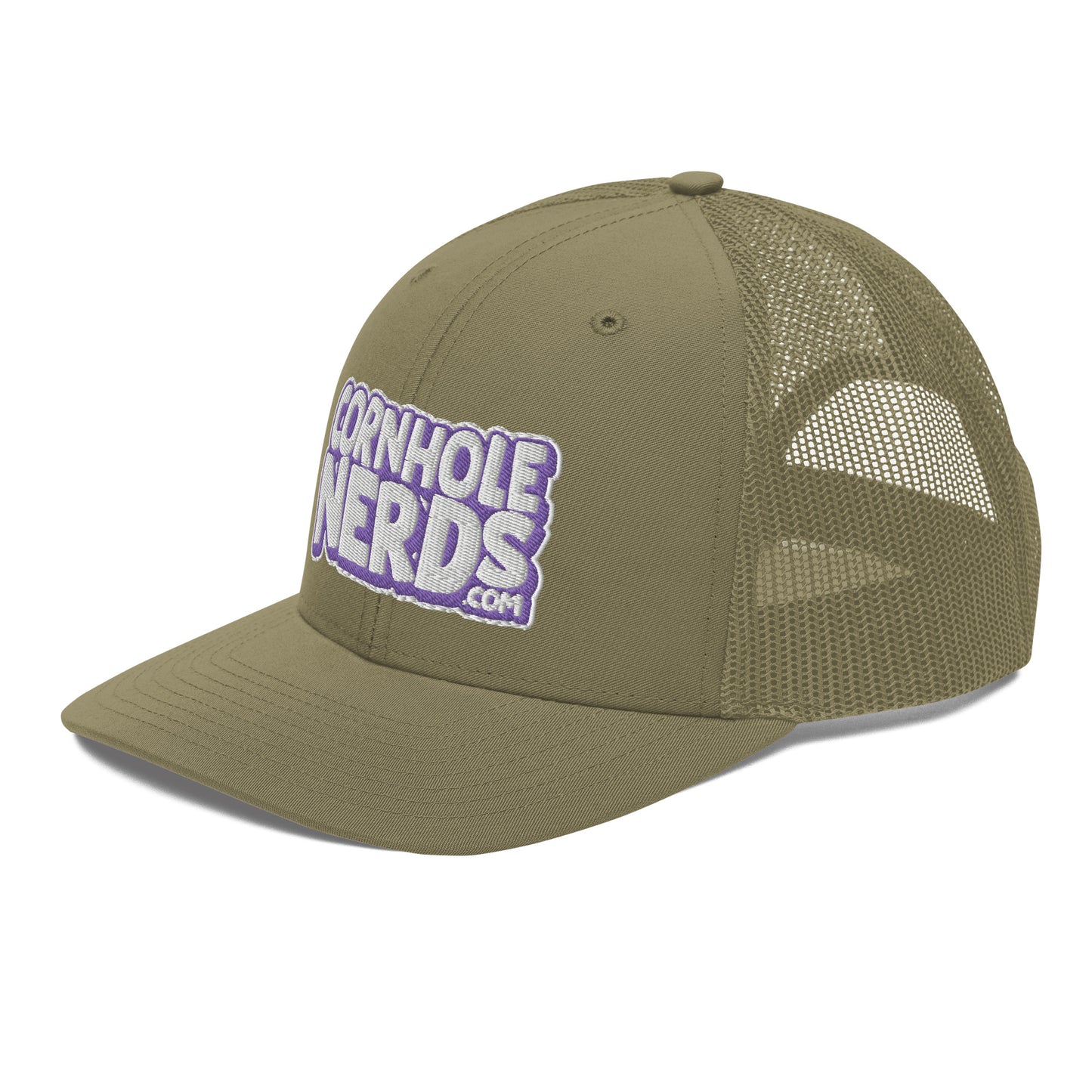 white/purple nerds logo Richardson 112 snapback Trucker hat