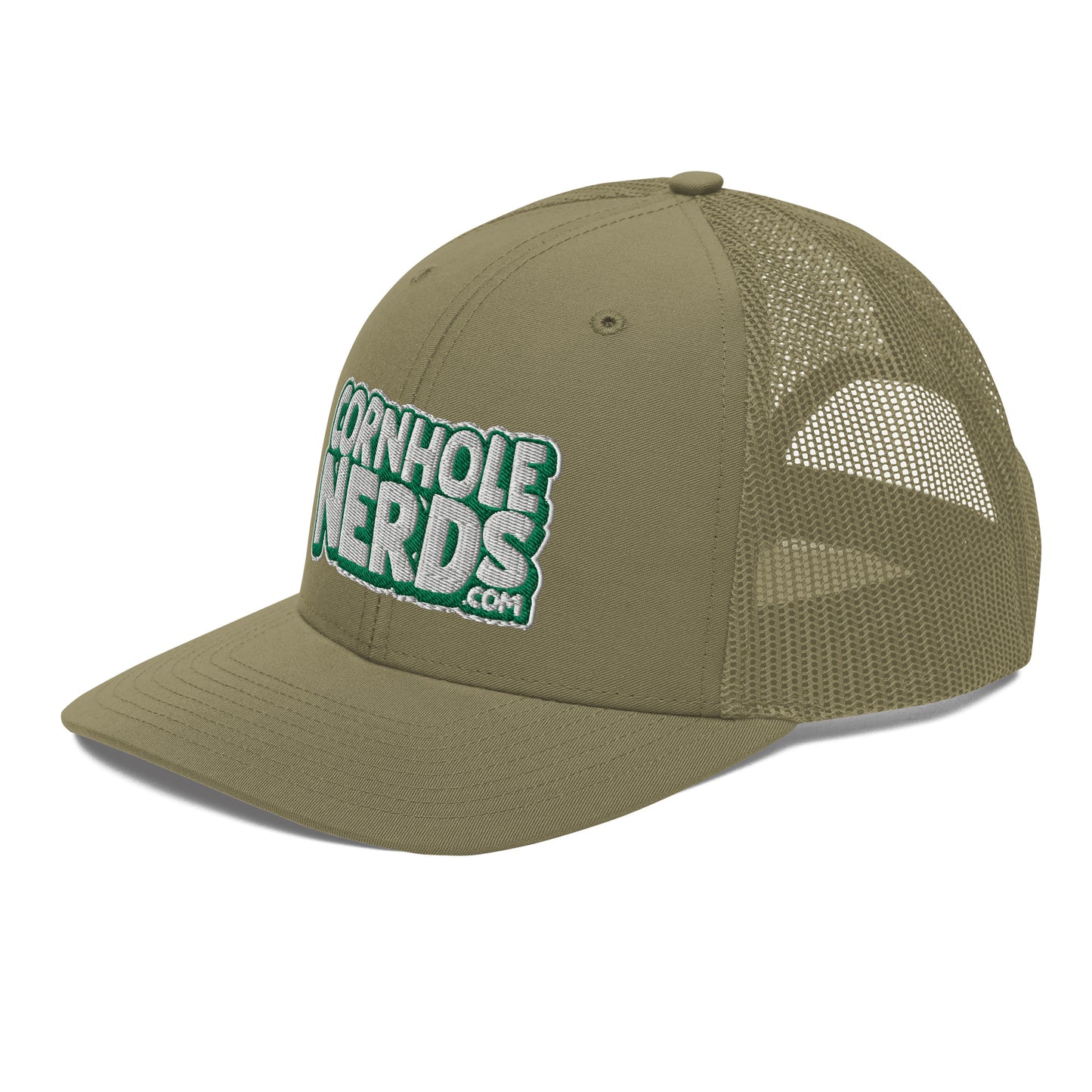 white/kelly green nerds logo Richardson 112 snapback Trucker hat