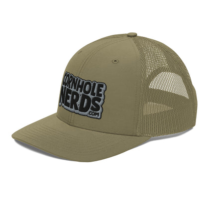 black/gray nerds logo Richardson 112 snapback Trucker hat