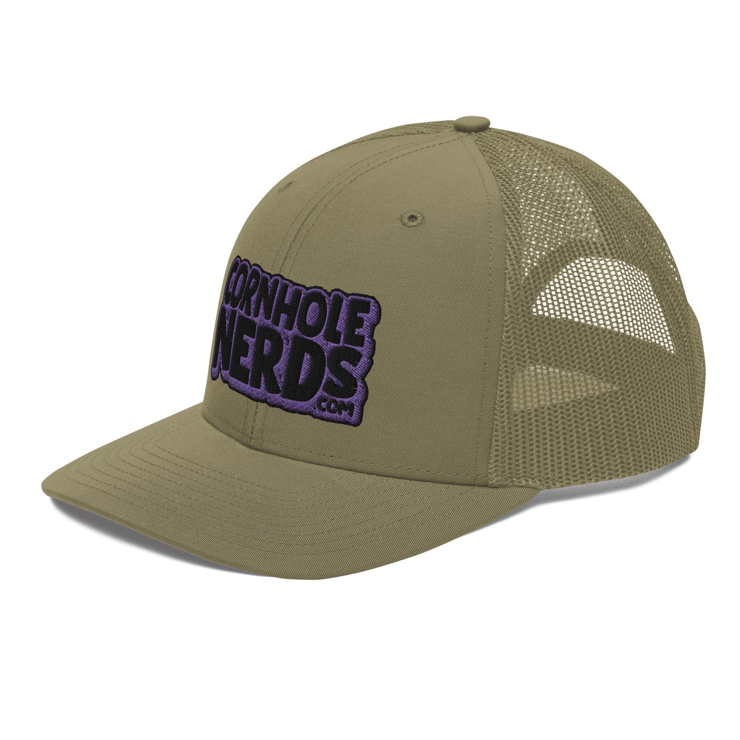 black/purple nerds logo Richardson 112 snapback Trucker hat