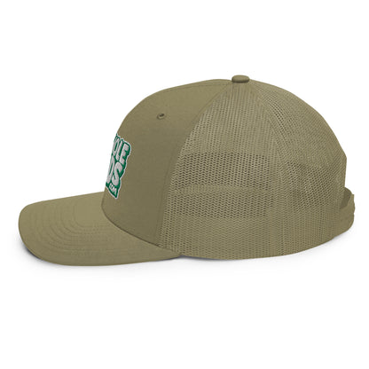 white/kelly green nerds logo Richardson 112 snapback Trucker hat