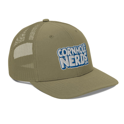 white/royal nerds logo Richardson 112 snapback Trucker hat