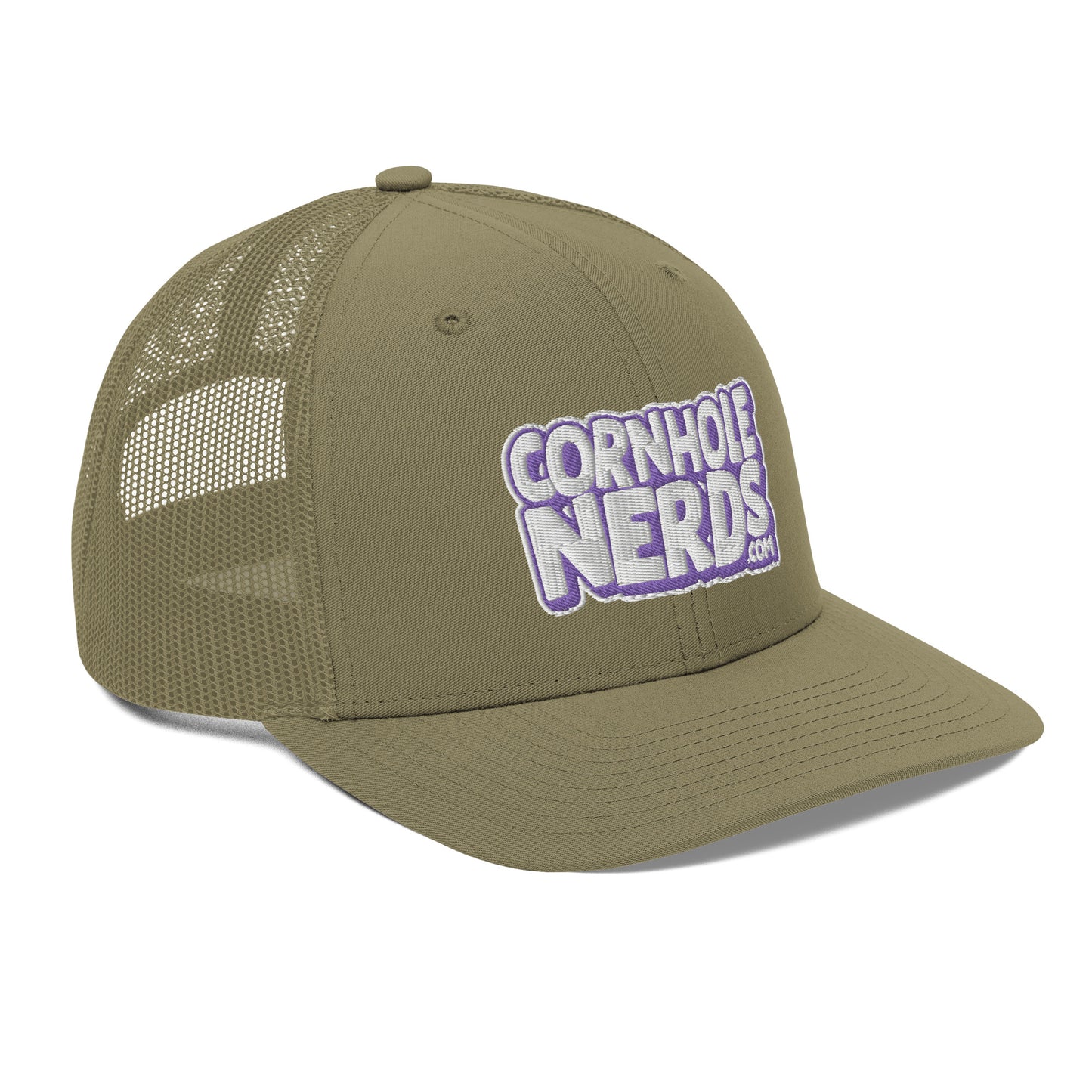 white/purple nerds logo Richardson 112 snapback Trucker hat