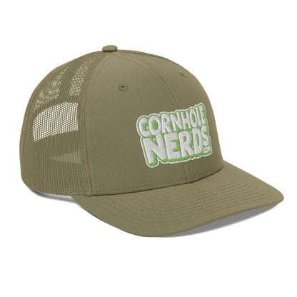 white/kiwi green nerds logo Richardson 112 snapback Trucker hat