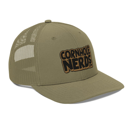 black/gold nerds logo Richardson 112 snapback Trucker hat