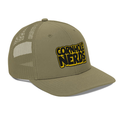 black/yellow nerds logo Richardson 112 snapback Trucker Cap