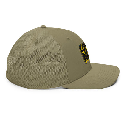 black/yellow nerds logo Richardson 112 snapback Trucker Cap