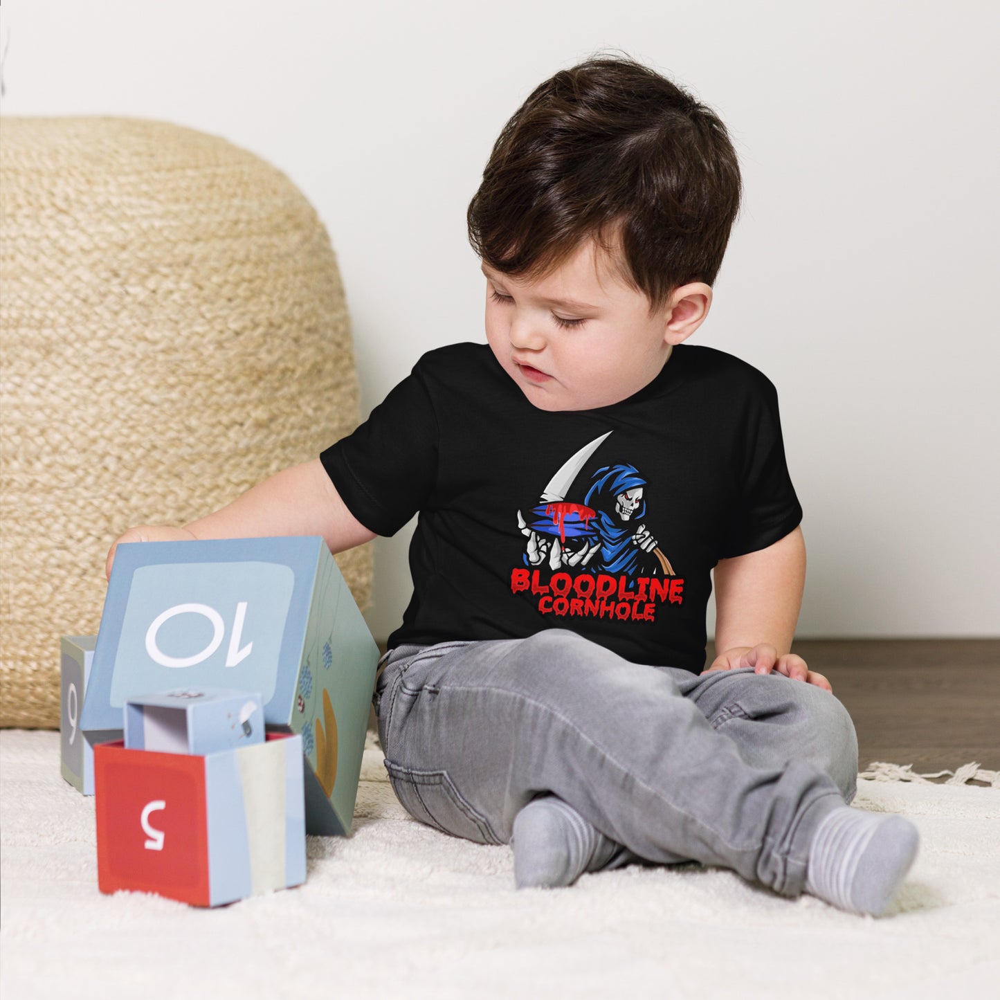 Bloodline Cornhole Toddler Short Sleeve Tee